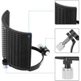 TEYUN PS-4x3 Condenser Microphone U-shaped Blowout Cover Desktop Bracket Audio Accessory Clip(Black)