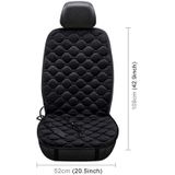Car 24V Front Seat Heater Cushion Warmer Cover Winter Heated Warm  Single Seat (Black)