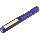100LM High Brightness Pen Shape Work Light / Flashlight  White Light  COB LED 2-Modes with 90 Degree Rotatable Magnetic Pen Clip(Blue)