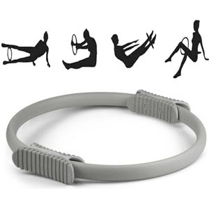 Yoga Pilates Ring Yoga Body Fitness Magic Circle  Inner Diameter: 32cm( Gray)