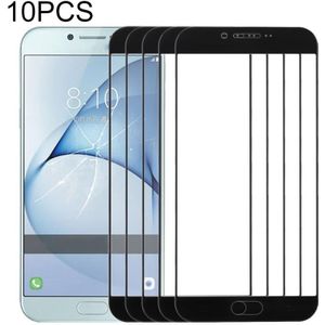 10 PCS Front Screen Outer Glass Lens for Samsung Galaxy A8 (2016) / A810(Black)