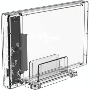 ORICO 2159C3-G2 2.5 inch Transparent 10Gbps Hard Drive Enclosure with Stand