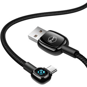 Mcdodo CA-5932 Woodpecker Series 90 Degree Auto Disconnect Micro USB to USB Cable  Length: 1.5m (Black)