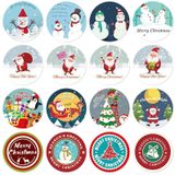 5 Rolls Christmas Gift Sticker Decoration Label Sealing Sticker(HA048)