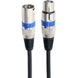 1.8m 3-Pin XLR Male to XLR Female MIC Shielded Cable Microphone Audio Cord