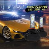 2 PCS 9005 IP65 Waterproof White Light 6 CSP LED Car Headlight Bulb  9-36V / 18W  6000K / 2000LM