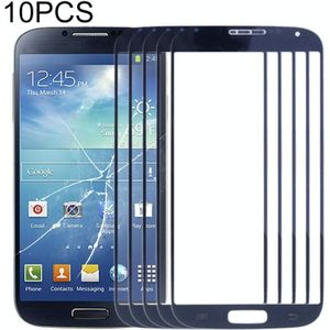 10 PCS front screen buitenste glazen lens voor Samsung Galaxy S IV / i9500 (blauw)