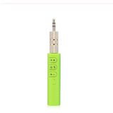 3.5mm Lavalier Bluetooth Audio Receiver with Metal Adapter(Green)
