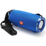 T&G TG187 Portable Waterproof Wireless Bass Surround Bluetooth Speaker with Shoulder Strap  Support FM / TF  Card(Blue)