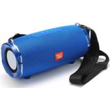 T&G TG187 Portable Waterproof Wireless Bass Surround Bluetooth Speaker with Shoulder Strap  Support FM / TF  Card(Blue)