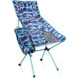 Outdoor Portable Camouflage Folding Camping Chair Light Fishing Beach Chair Aviation Aluminum Alloy Backrest Recliner