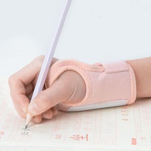 Pen-Holding Posture Wrist Correction Belt Primary School Students Writing Anti-Hook Wrist Corrector Size: M  (Pink)