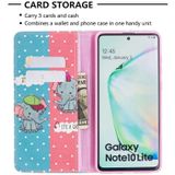 For Samsung Galaxy A81 Colored Drawing Pattern Invisible Magnetic Horizontal Flip PU Leather Case with Holder & Card Slots & Wallet(Elephant)