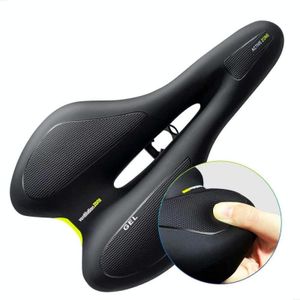 Silicone Bicycle Seat GEL Mountain Bike Saddle Bicycle Seat Saddle(Black Yellow)