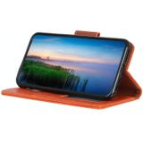 For Motorola Moto E7 Power Nappa Texture Horizontal Flip Leather Case with Holder & Card Slots & Wallet(Orange)