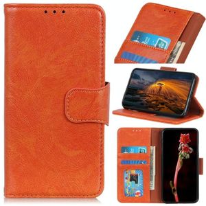 For Motorola Moto E7 Power Nappa Texture Horizontal Flip Leather Case with Holder & Card Slots & Wallet(Orange)