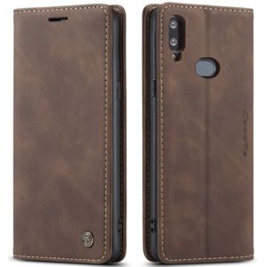 For Galaxy A10s CaseMe-013 Multifunctional Horizontal Flip Leather Case with Card Slot & Holder & Wallet(Coffee)