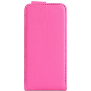 Simple Design Vertical Flip Leather Case for iPhone 6(Magenta)