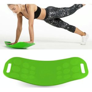 ABS Twist Fitness Balance Board Abdomen Leg Swing Exercise Board Yoga Balance Board(Green)