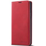 For Samsung Galaxy S21 5G Forwenw Dream Series Oil Edge Strong Magnetism Horizontal Flip Leather Case with Holder & Card Slots & Wallet & Photo Frame(Red)