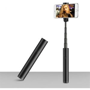 Mini Wireless Bluetooth Phone Selfie Stick Aluminum Handheld Selfie Stick Travel Artifact(Black)