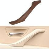 Car Leather Left Side Inner Door Handle Assembly 51417225854 for BMW 5 Series F10 / F18 2011-2017(Wine Red)