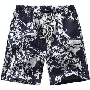 Summer Sports Leisure Floral Shorts Straight-leg Beach Shorts for Men (Color:Color 3 Size:XL)