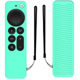 Silicone Protective Case Cover For Apple TV 4K 4th Siri Remote Controller(Ice Green)