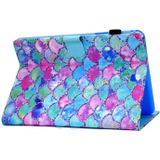 Painted Pattern TPU Horizontal Flip Leather Protective Case For Samsung Galaxy Tab A 9.7(Color Fish Scales)