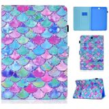 Painted Pattern TPU Horizontal Flip Leather Protective Case For Samsung Galaxy Tab A 9.7(Color Fish Scales)