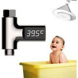 BD-LS-01 Baby Showering 360 Degree Rotatable LED Display Passive Water Thermometer (Plating)