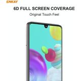 For Samsung Galaxy A41 ENKAY Hat-Prince 0.26mm 9H 6D Curved Full Screen Eye Protection Green Film Tempered Glass Protector