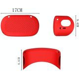 VR Glasses Silicone Waterproof Dust-Proof And Fall-Proof Protective Shell For Oculus Quest2(Red)