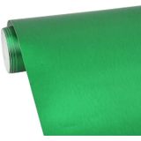 1.52 * 0.5m Waterproof PVC Wire Drawing Brushed Chrome Vinyl Wrap Car Sticker Automobile Ice Film Stickers Car Styling Matte Brushed Car Wrap Vinyl Film (Green)
