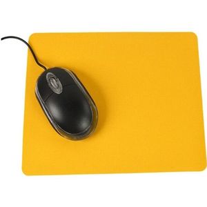 10 PCS Optical Solid Color Office Computer Anti-Slip Wrist Rests Mouse Pad(Yellow)