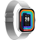 GT20 1.69 inch TFT Screen IP67 Waterproof Smart Watch  Support Music Control / Bluetooth Call / Heart Rate Monitoring / Blood Pressure Monitoring  Style:Steel Strap(Silver)