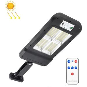 Solar Wall Light Outdoor Waterproof Human Body Induction Garden Lighting Household Street Light 4 x 32LED With Remote Control