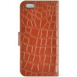 Crocodile Texture Horizontal Flip Genuine Leather Case with Card Slots&Holder for iPhone 6 Plus & 6S Plus(Brown)