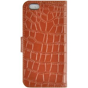 Crocodile Texture Horizontal Flip Genuine Leather Case with Card Slots&Holder for iPhone 6 Plus & 6S Plus(Brown)