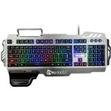 7pin PK900 RGB Lighting Macro Definition Blue Shaft Gaming Wired Keyboard  Thin Film Version