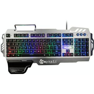 7pin PK900 RGB Lighting Macro Definition Blue Shaft Gaming Wired Keyboard  Thin Film Version