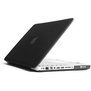 ENKAY for MacBook Pro 13.3 inch (US Version) / A1278 4 in 1 Frosted Hard Shell Plastic Protective Case with Screen Protector & Keyboard Guard & Anti-dust Plugs(Black)