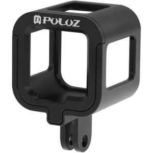[US Warehouse] PULUZ Housing Shell CNC Aluminum Alloy Protective Cage with Insurance Frame for GoPro HERO5 Session /HERO4 Session /HERO Session(Black)