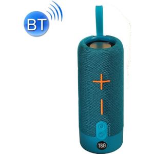T&G TG619 Portable Bluetooth Wireless Speaker Waterproof Outdoor Bass Subwoofer Support AUX TF USB(Peacock Blue)