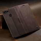 CaseMe Multifunctional Retro Frosted Horizontal Flip Leather Case for Huawei P Smart / Enjoy 7S /  Honor 9 Lite  with Card Slots & Holder & Wallet(Coffee)