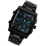 SKMEI 1274  Men Fashion Electronic Watch Multifunctional Outdoor Sports Watch(Blue)