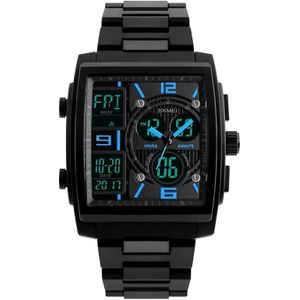 SKMEI 1274  Men Fashion Electronic Watch Multifunctional Outdoor Sports Watch(Blue)