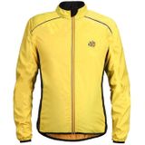 Reflective High-Visibility Lightweight Sports Jacket Packable Windproof Long Sleeve Sportswear  Size:XL(Yellow)