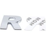 Car Vehicle Badge Emblem 3D English Letter R Self-adhesive Sticker Decal  Size: 4.5*4.5*0.5cm