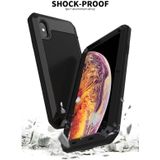 Waterproof Dustproof Shockproof Aluminum Alloy + Tempered Glass + Silicone Case for iPhone XS Max (Gold)